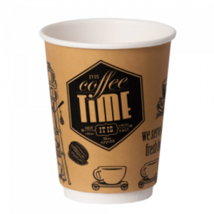 Стакан бумажный Классика-Опт 350 мл Coffee Time